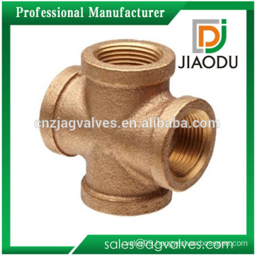 hot sale best quality casting npt lead free customized 1/2-4 inch brass cross pipe fittings and flange